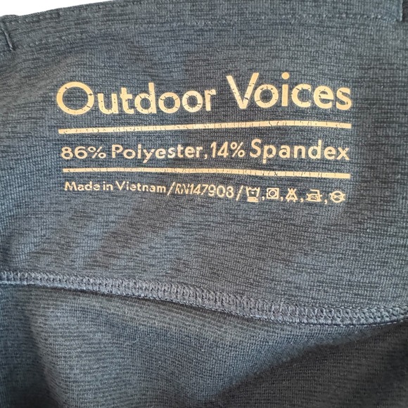 Outdoor Voices XL Gradient Tri Color Charcoal Navy Graphite Women's 7/8 Leggings - Picture 5 of 9